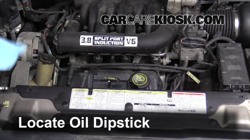 1996 Ford Windstar GL 3.8L V6 Oil Check Oil Level